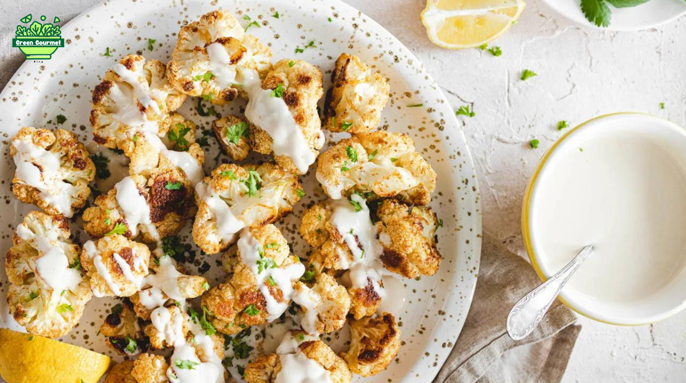 Roasted Cauliflower with Turmeric and Tahini Sauce