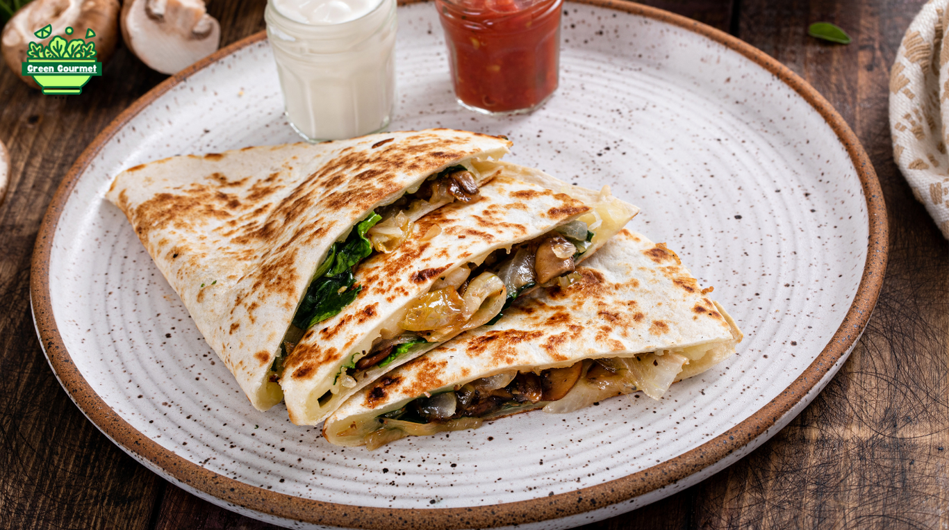 Mushroom and Spinach Quesadillas